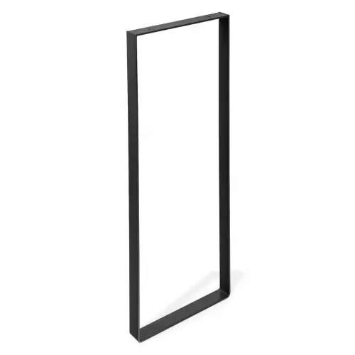 Petit Prix Pied rectangle à visser pour table console REI en acier mat noir – REI