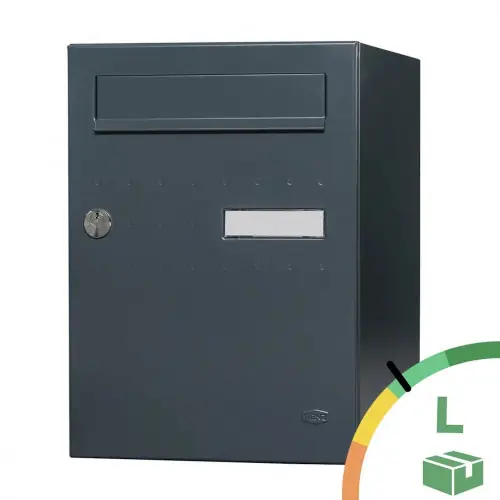 Remise Boîte à colis – Eclipse – gris anthracite mat – 1 porte – RENZ