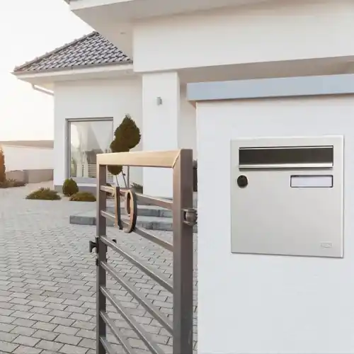 Achetez Aujourd&rsquo;hui Boîte aux lettres – 1 porte extérieur – Allure – acier blanc mat – RENZ