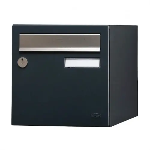 Prix Choc Boîte aux lettres - 2 portes extérieur - Allure - acier anthracite mat - RENZ