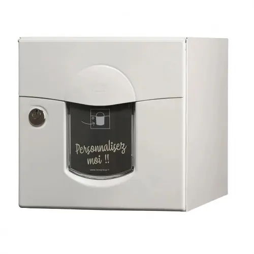 Boîte aux lettres - 2 portes extérieur - Soléa - acier blanc mat - RENZ Offre Spéciale