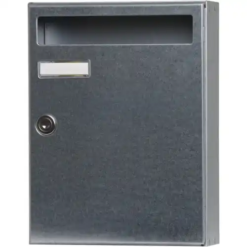 Boîte aux lettres compacte 1 porte extérieur - Saphir - acier gris - RENZ Prix Choc