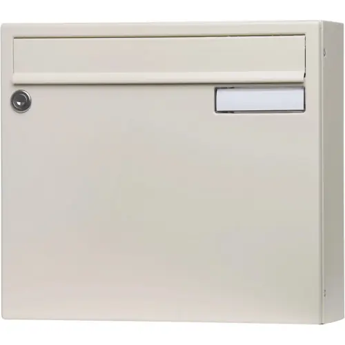 Boîte aux lettres non normalisée 1 porte extérieur - Saphir - acier ivoire - RENZ Quantité Limitée