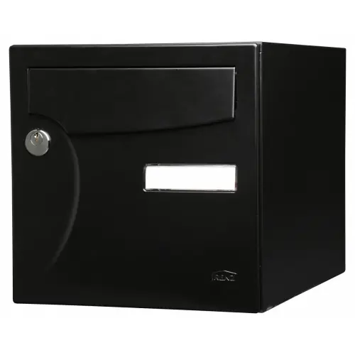Paiement Sécurisé Boîte aux lettres normalisée 2 portes extérieur RENZ acier noir mat – RENZ
