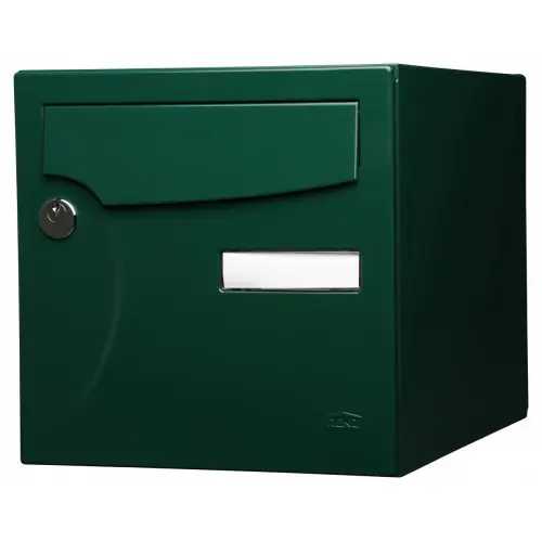 Boîte aux lettres normalisée 2 portes extérieur RENZ acier vert brillant – RENZ Prix Choc