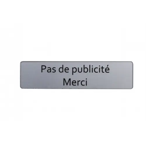 Offre Spéciale Plaque stop publicité H.2.5 x l.10 x P.0.2 cm RENZ - RENZ