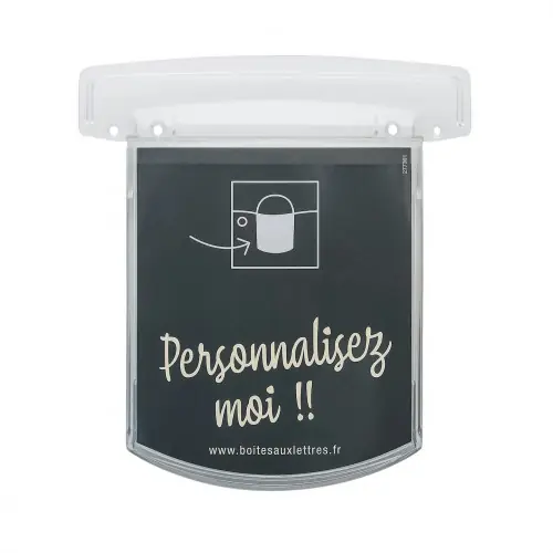Porte-nom – H.16 x l.10.5 – transparent – RENZ Remise