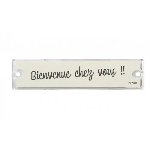 Achetez Aujourd'hui Porte-nom - H.2.5 x l.10.7 x P.0.5 cm - transparent - RENZ