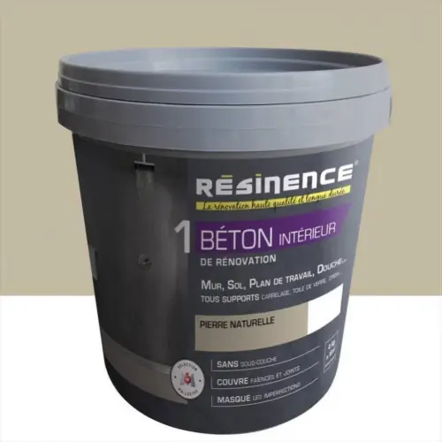 Enduit Béton mur, sol carrelage RESINENCE, pierre naturelle, 4 l – RESINENCE Remise