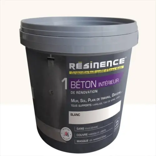 Enduit, Béton RESINENCE, blanc, 4 kg – RESINENCE Prix Réduit