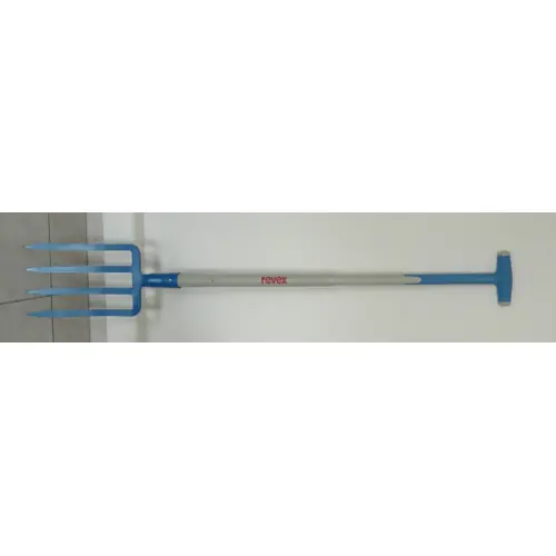 Nouvelle Collection Fourche à bêcher acier forgé REVEX manche composite L.90 cm - REVEX