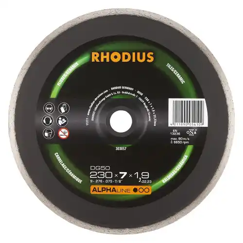 Acheter En Ligne Disque de tronconnage diamant – ALPHALINE – DG50 – 230 x 5,0 x 1,6 x 22,23mm – Rhodius