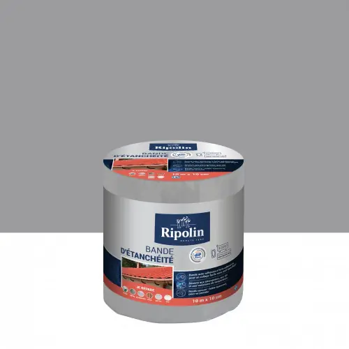 Bande d‘étanchéité Adhésive ripolin, 10 m x 10 cm, gris - RIPOLIN Certifié