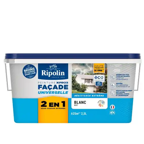Peinture facade 2en1 xpro3 RIPOLIN, BT 2.5 l - RIPOLIN Acheter En Ligne