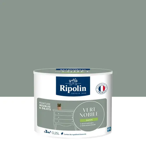 Promotion Saisonnière Peinture meuble et objet, RIPOLIN, vert nobile 0.25l – RIPOLIN