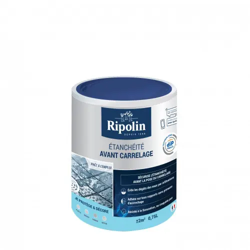 Usine Directe Revêtement d‘étanchéité avant carrelage Rip etanch, RIPOLIN blanc 0.75 l – RIPOLIN