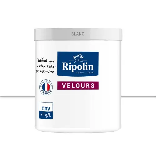 Testeur peinture blanc velours Interieur RIPOLIN 75 ml - RIPOLIN Commander Vite