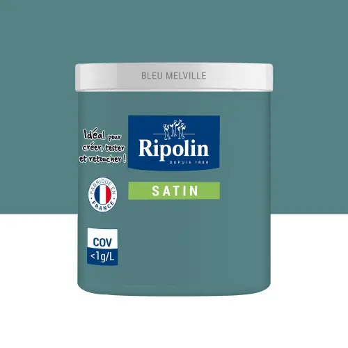 Testeur peinture bleu melville satine RIPOLIN 75 ml - RIPOLIN Achat Immédiat