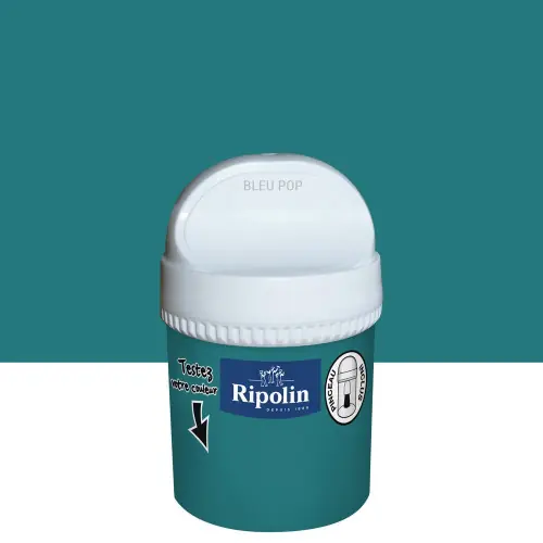 Top Vente Testeur peinture bleu pop mat Interieur RIPOLIN 75 ml - RIPOLIN