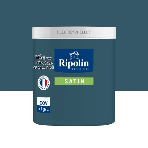 Meilleur Choix Testeur peinture bleu seychelles satine 467067 RIPOLIN 75 ml - RIPOLIN