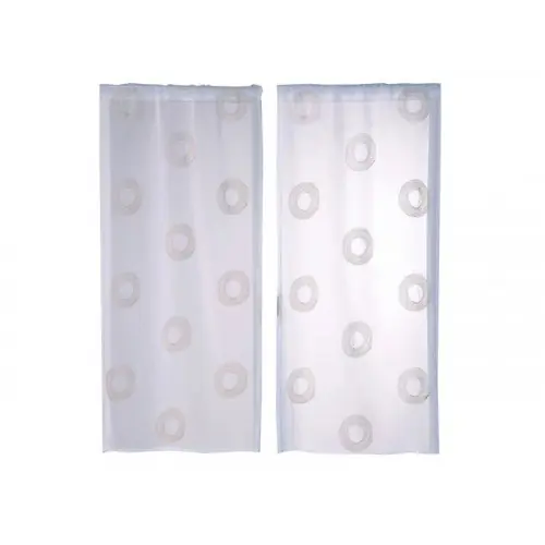 Paire De Vitrages Tamisant, Cosmos Doré L.60 X H.120 Cm – ROCLE Populaire