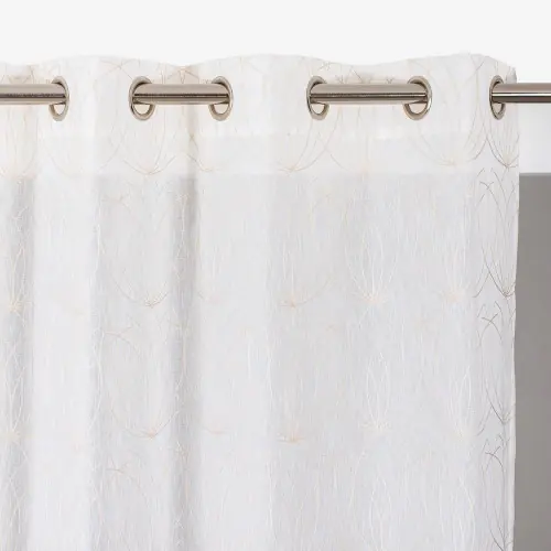 Meilleure Vente Voilage tamisant, Nymphea, beige H.240 x l.140 cm – ROCLE