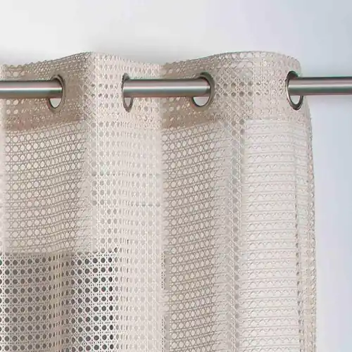 Voilage tamisant, Waska beige l.140 x H.240 cm – ROCLE Offre Spéciale