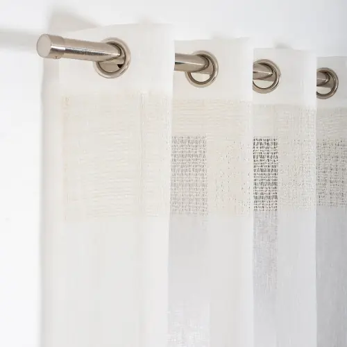 Voilage transparent, grace beige l. 140 x H. 260 cm – ROCLE Seulement Aujourd&rsquo;hui