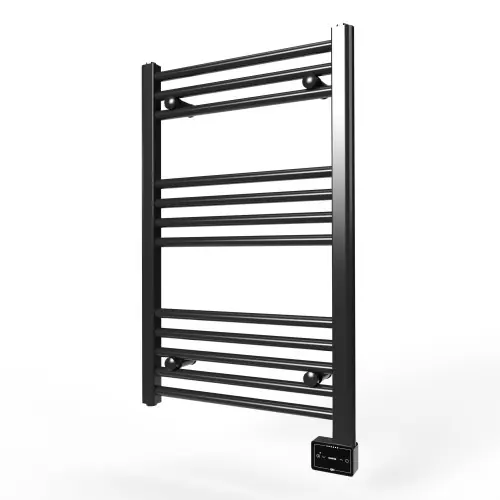 Sèche-serviettes électrique - Sintra noir - 500 W - 84 x 50 cm - Inertie fluide - Rointe Réduction