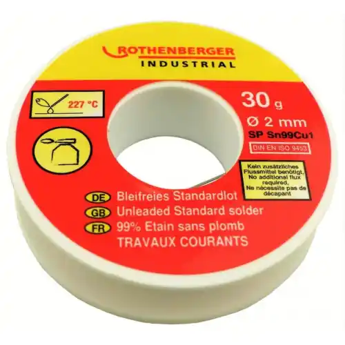 Bobine étain standard 2mm, 30 g. ROTHENBERGER – ROTHENBERGER Prix Bas