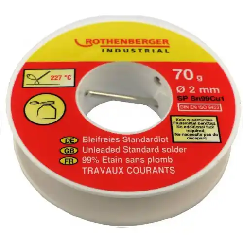 Bobine étain standard 2mm, 70 g. ROTHENBERGER - ROTHENBERGER Achetez Aujourd'hui