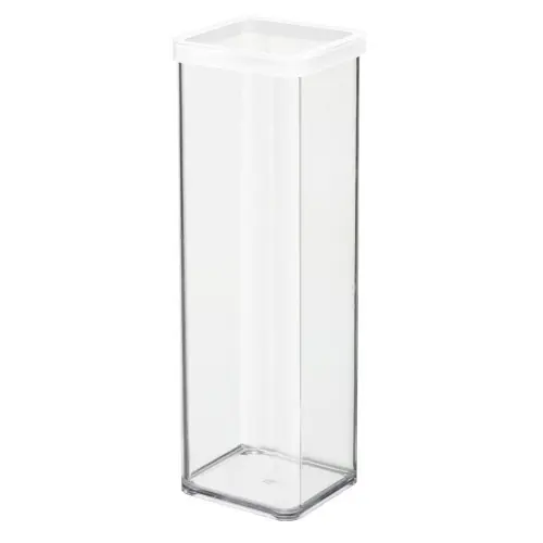 Commander Vite Boîte ROTHO plastique, l.10 x P.10 x H.28.5 cm, 2 l, transparent / blanc – ROTHO