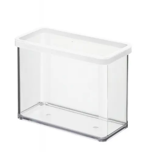 Solde Boîte ROTHO plastique, l.10 x P.20 x H.14.2 cm, 2.1 l, transparent / blanc – ROTHO