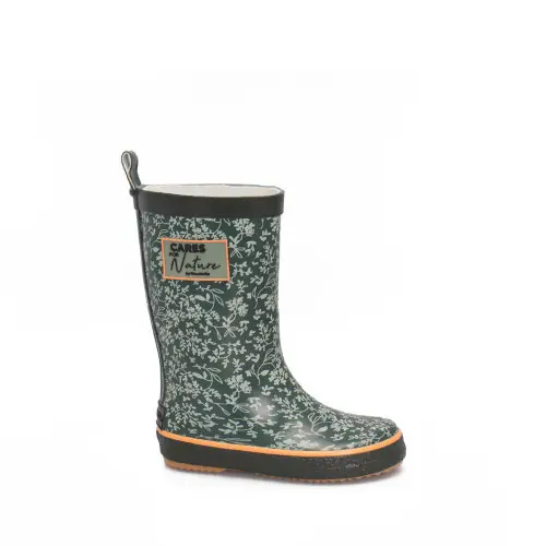 Nouvelle Collection Bottes enfants CARES FOR NATURE Kaki - Taille 26 - ROUCHETTE