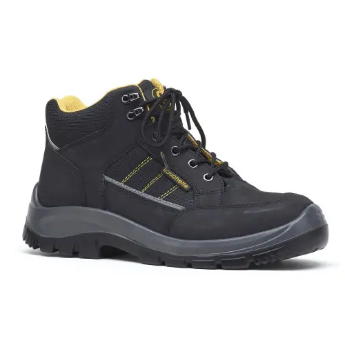 Chaussures de sécurité HAMILTON Noir/Jaune – Taille 46 – ROUCHETTE Offre Limitée