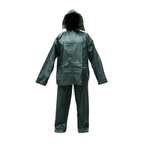 Nouveauté Ensemble de pluie souple - Veste et Pantalon AVERSE vert XXL - ROUCHETTE