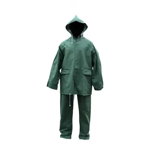 Vente Directe Ensemble de pluie – Veste et Pantalon BRUINE vert XXL – ROUCHETTE