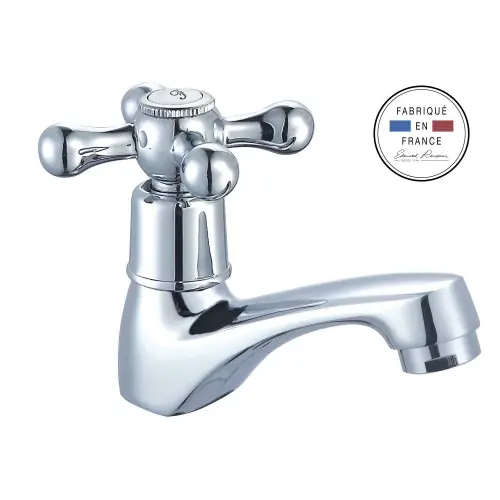 Robinet de lave-mains eau froide chrome, EDOUARD ROUSSEAU Vintae – ROUSSEAU Prix Cassé