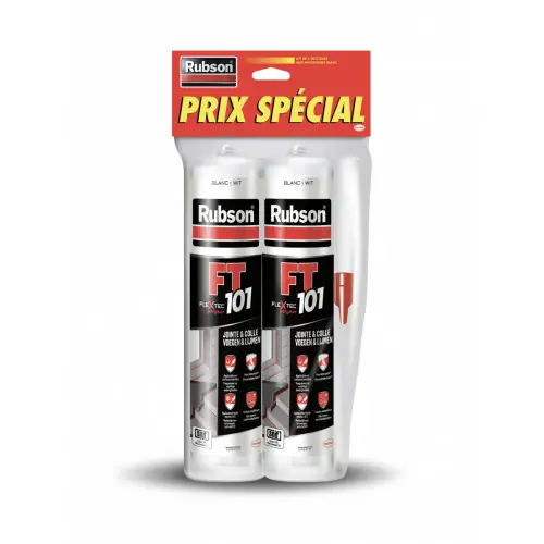 Lot de 2 mastics d‘étanchéité toute destination RUBSON transparent 2 x 280ml – RUBSON Bon Marché