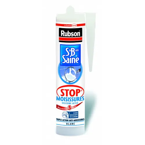 Mastic antimoisissure RUBSON, blanc, 280 ml - RUBSON Soldes