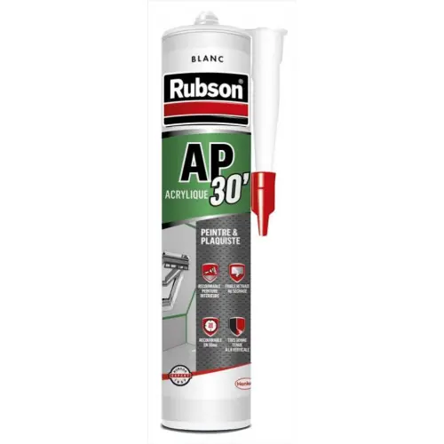Jusqu&rsquo;à Épuisement Des Stocks Mastic d‘étanchéité mur et boiserie intérieur RUBSON AP30 blanc 300ml – RUBSON