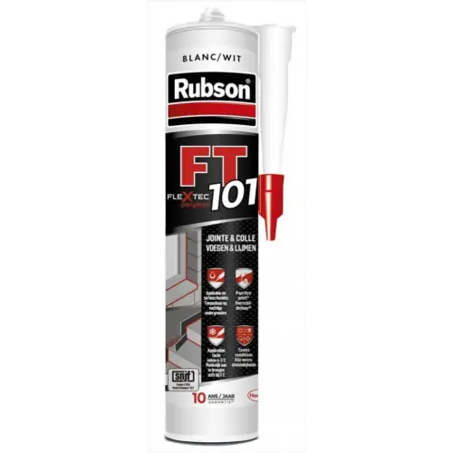Offre Limitée Mastic d‘étanchéité toute destination RUBSON qualité pro Ft101 280 ml blanc - RUBSON