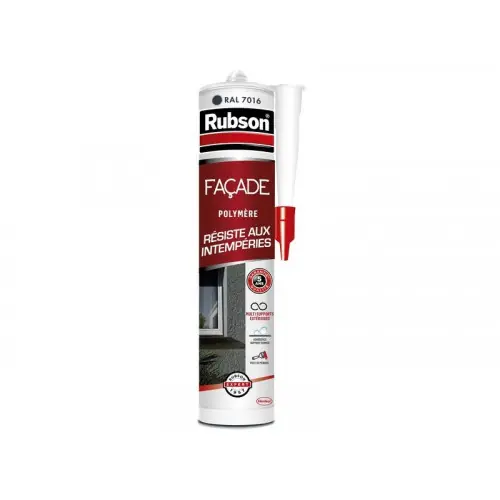 Mastic étanchéite facade polymer RUBSON gris fonce 7016 cart 280ml - RUBSON Commande En Gros