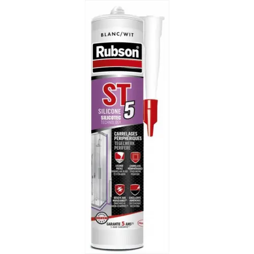 Mastic pour raccordement céramique ST5 RUBSON blanc 300ml – RUBSON Vente Flash
