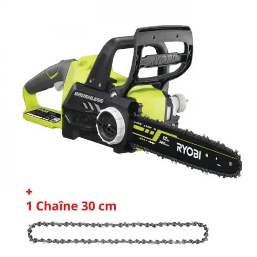 Commander Vite Tronçonneuse sur batterie, RYOBI OCS 1830-0C 18 volts, guide de 30 cm - RYOBI