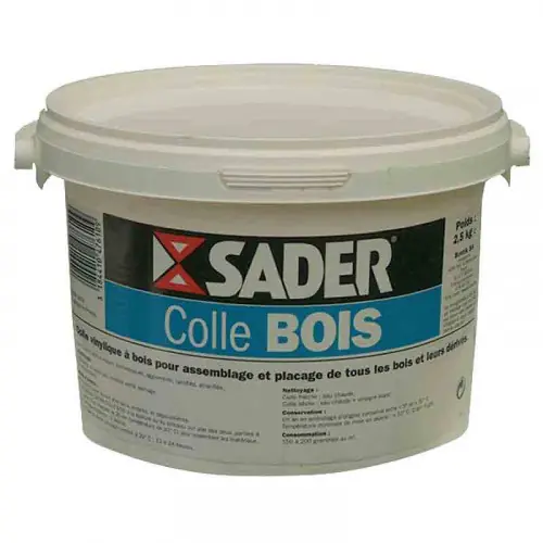 Nouveauté Colle à bois prise progressive 2,5 Kg - Sader