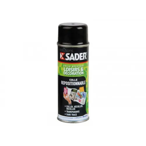 Colle d‘assemblage loisir/deco repositionnable sader tr spray 200ml - Sader Livraison Express
