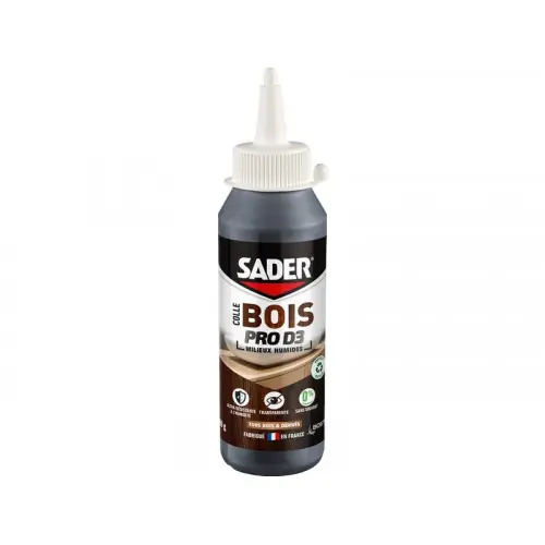 Colle d‘assemblage vinyl bois d3 milieux humides sader pro bib 100g – Sader Produit De Marque