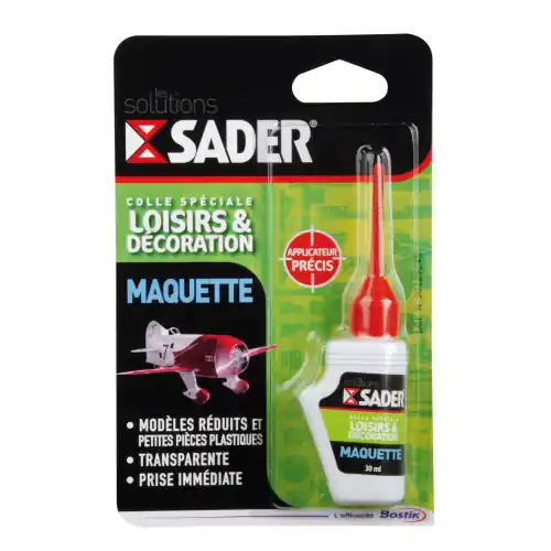 Colle réparation Spéciale loisirs & décoration SADER, 30ml - Sader Populaire