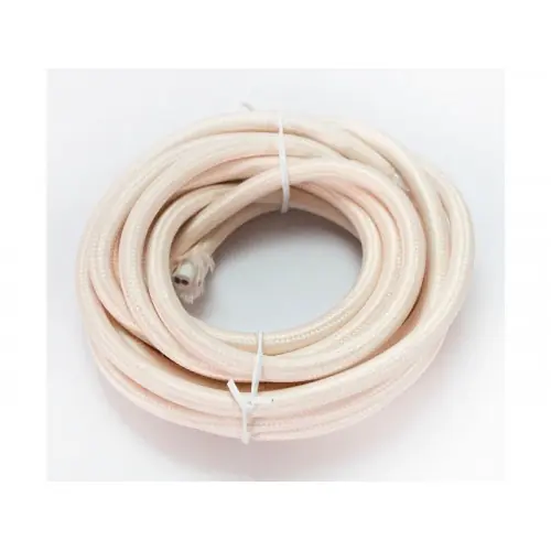 Câble tissu rond, rose ballerine, 3m - Sans marque Paiement Sécurisé